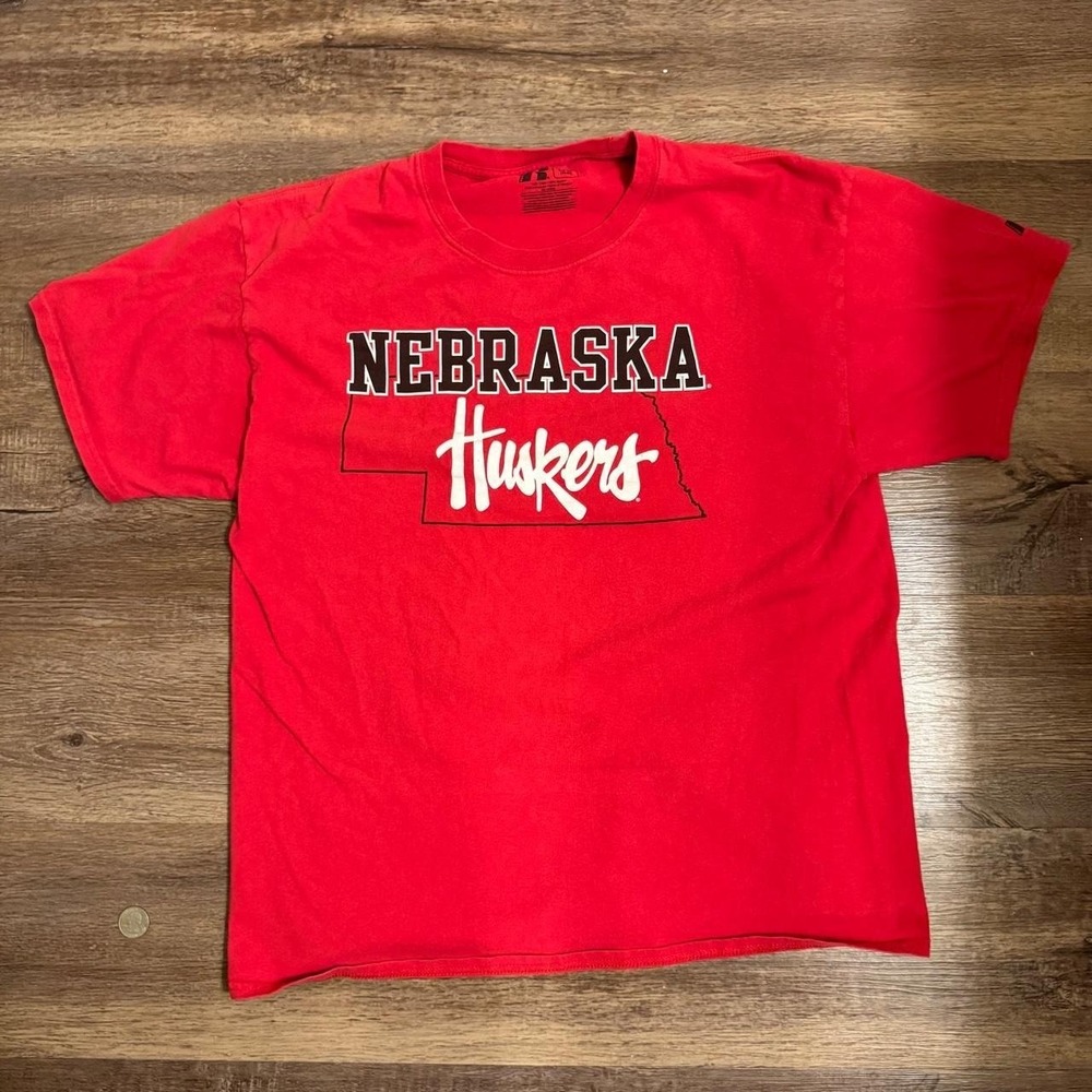 Vintage Nebraska red tee